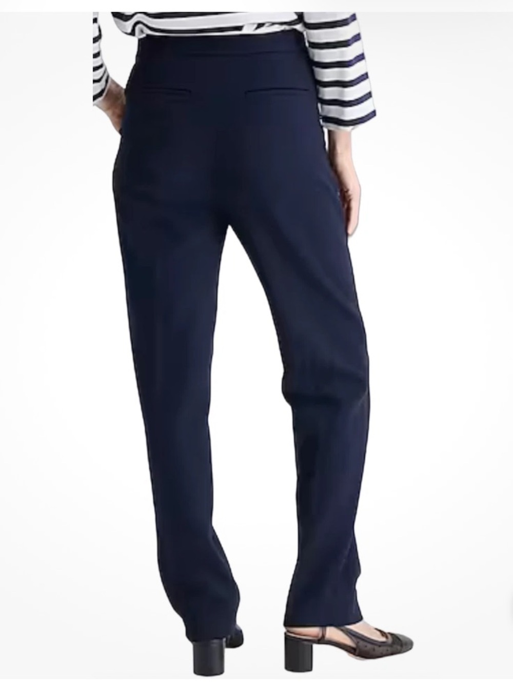 J. Crew Navy Straight-Leg Kate Pants - Picture 2 of 5